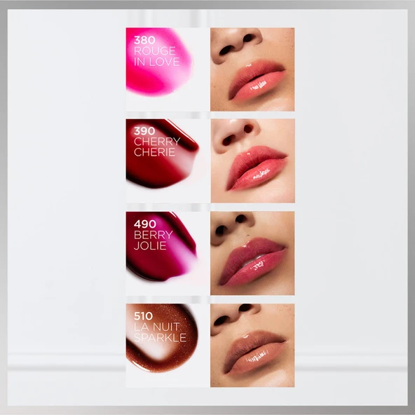 L'Oréal Paris Plump Ambition Hyaluron Lip Oil Besleyici ve Nemlendirici Dudak Parlatıcısı - 510 La Nuit Sparkle - 7