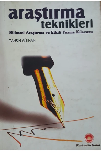 Araştırma Teknikleri Bilimsel Araştırma Ve Etkili Yazma Kılavuzu