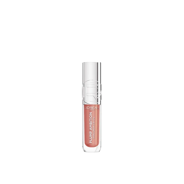 L'Oréal Paris Plump Ambition Hyaluron Lip Oil Besleyici ve Nemlendirici Dudak Parlatıcısı - 650 Nude Macaron - 10