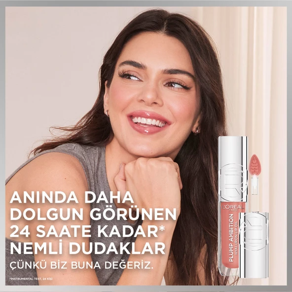 L'Oréal Paris Plump Ambition Hyaluron Lip Oil Besleyici ve Nemlendirici Dudak Parlatıcısı - 650 Nude Macaron - 2