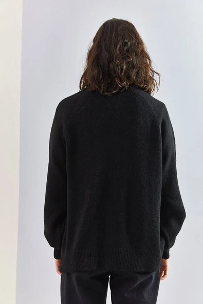 Bianco Lucci Kadın Yakası Ilikli Balıkçı Yaka Triko Kazak - 2