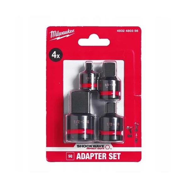 Milwaukee Darbeli Lokma Adaptör Set 4 PARÇA 4932480356 - 2