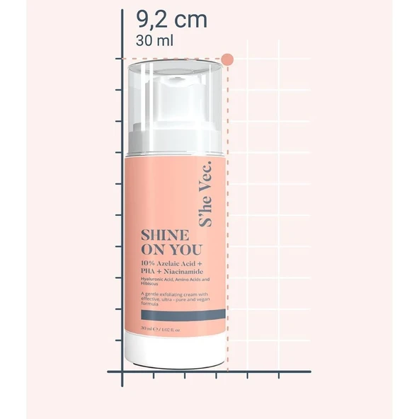 She Vec Shine On You - Bariyer Koruyucu Kalkan Yaşlanma Karşıtı ve Konforlu Cilt Bakım Kremi 30ml - 5