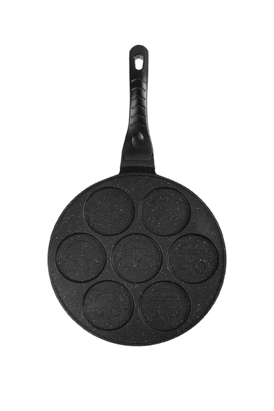 Granit Yüz Emojili Pankek Tava, Gülenyüz Emojili Pankek Tavası 28 Cm SPATULA HEDİYE - 4