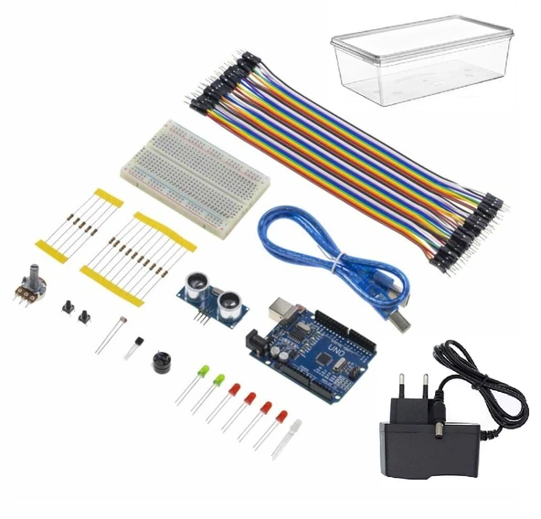 Robotik Kodlama Arduino Uno Başlangıç Seti Adaptörlü - 2