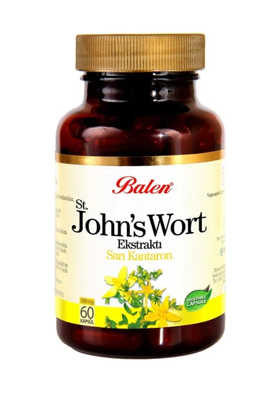 Johns Wort Ekstraktı Sarı Kantaron Kapsül 60 Kapsül