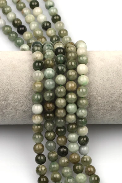 Burma Yeşim Doğaltaş Dizi 8 mm Küre Kesim ürün görseli