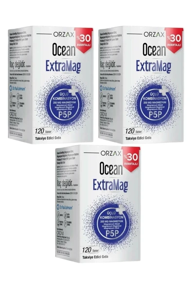 Ocean Extramag 120 Tablet x 3 Adet - Resim 3
