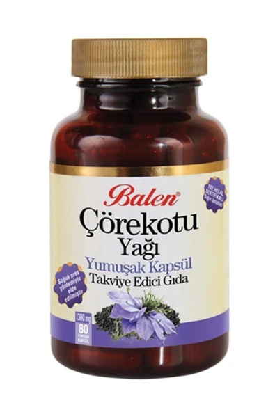 Çörekotu Yağı 1380 Mg *80 Yumuşak Kapsül Çörek Otu Yağı Kapsülü