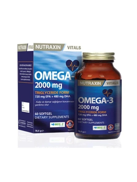 NUTRAXIN Omega-3 2000 Mg 60 Softjel