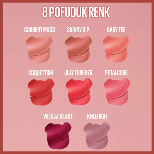 Maybelline New York Super Stay Teddy Tint Uzun Süre Kalıcı Likit Mat Tint 55 Knee High - 3