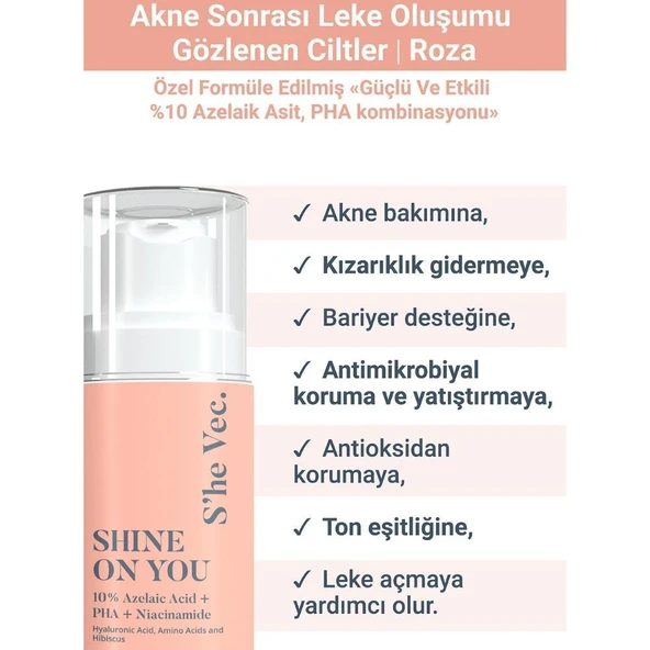 She Vec Shine On You - Bariyer Koruyucu Kalkan Yaşlanma Karşıtı ve Konforlu Cilt Bakım Kremi 30ml - 2