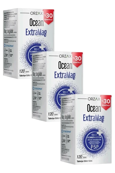 Ocean Extramag 120 Tablet x 3 Adet ürün görseli