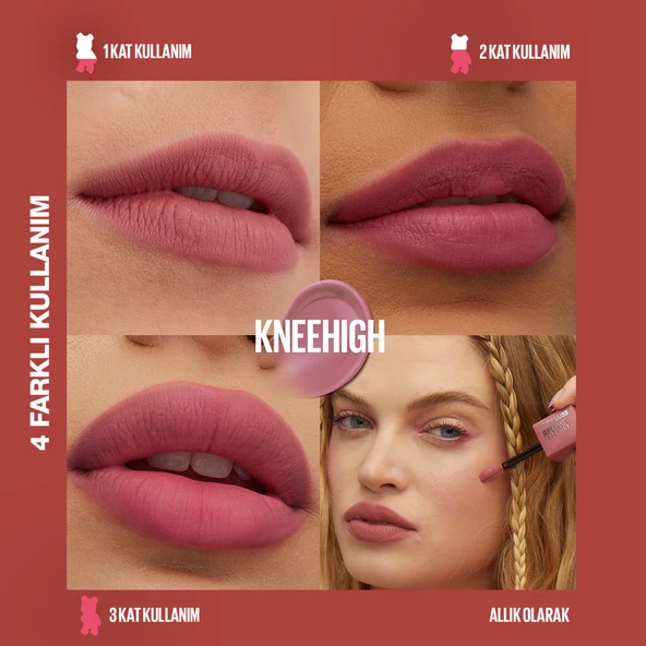 Maybelline New York Super Stay Teddy Tint Uzun Süre Kalıcı Likit Mat Tint 55 Knee High - 2