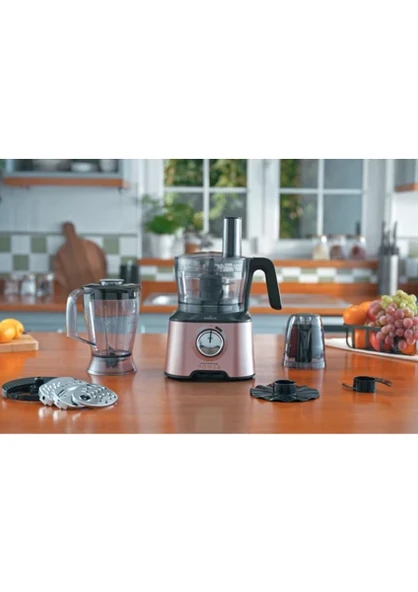 Karaca Mastermaid Power Multifunctional 10 in 1 Mutfak Robotu 2000w Rese Soft Cream Galaxy Grey - 5