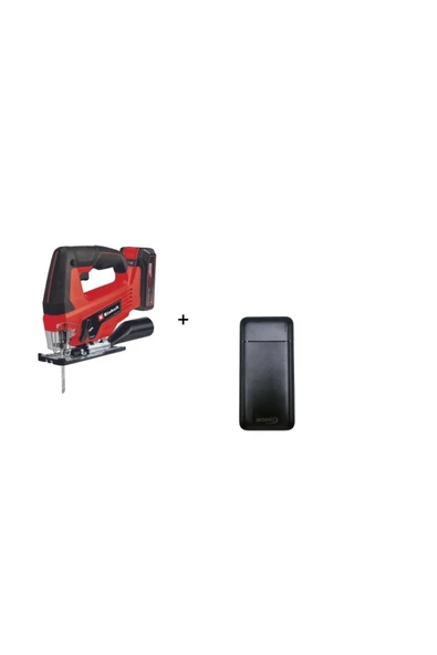 Einhell TC-JS 18 Li 1x2.5AH Akülü Dekupaj Testere - 4321228 + Akdeniz Taşınabilir Şarj Cihazı (Model: S125Q)