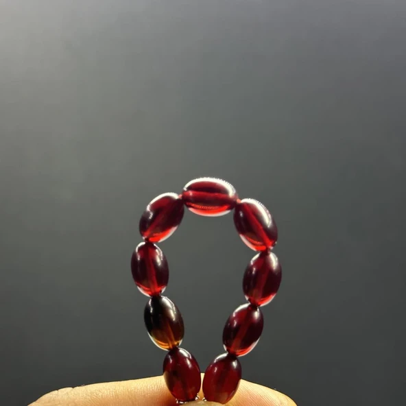 Beyzi Model 8-12mm Sıkma Kehribar Zaza Tesbih - Resim 2