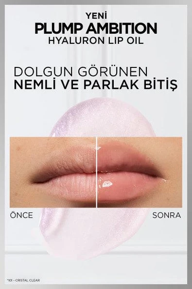 L'Oréal Paris Plump Ambition Hyaluron Lip Oil Besleyici ve Nemlendirici Dudak Parlatıcısı - 510 La Nuit Sparkle - 5