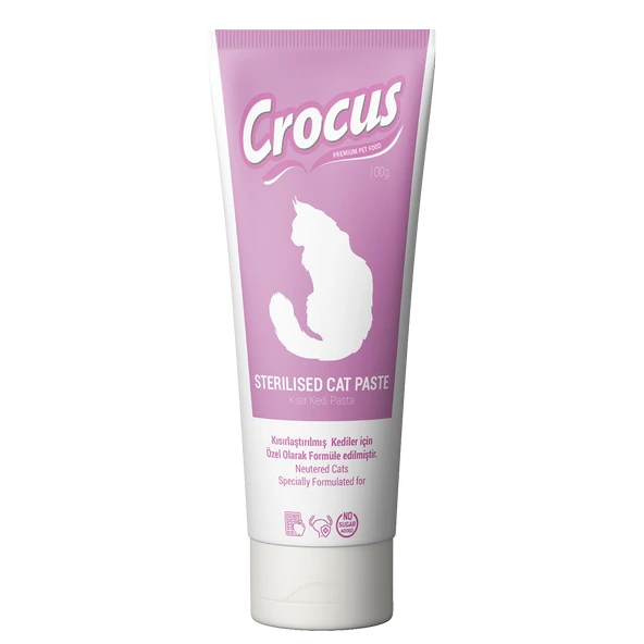 Crocus Kedi Sterilised Malt Macunu 100 Gram - Resim 3