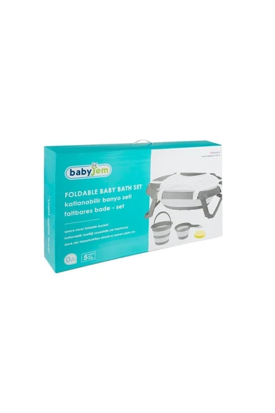 BABYJEM Katlanır Banyo Seti 5'Lİ - 7