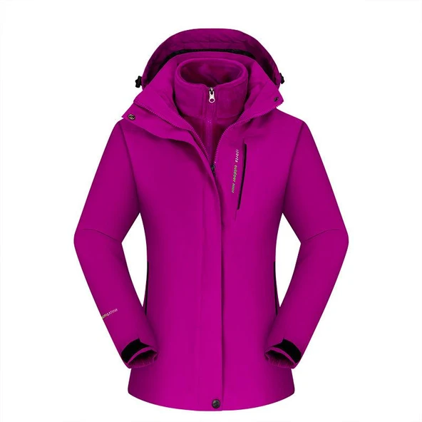 Cbtx 3 in 1 Outdoor İçi Çıkarılabilir Polarlı Kadın Kışlık Mont Windproof 001 - 4