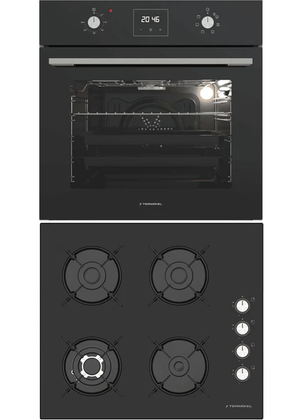 Termikel Ankastre Set (BO O64D5C B + BH P6194C B) ürün görseli 1