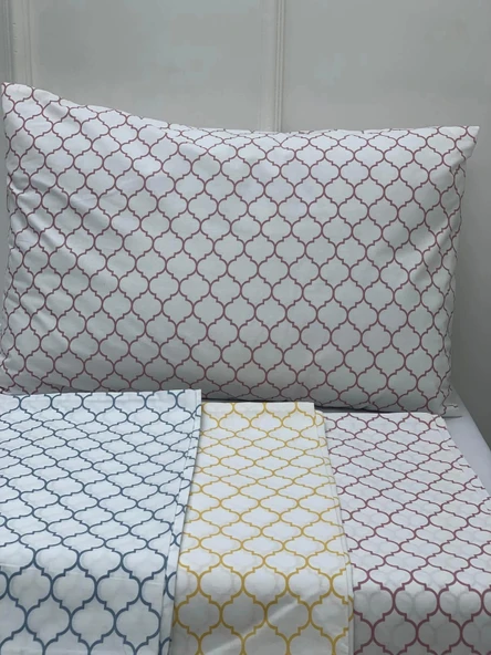 NİVEMESHOME GÜL KURUSU GEOMETRİK DESEN 2 Lİ YASTIK KILIFI KAPAKLI 50X70 - 3