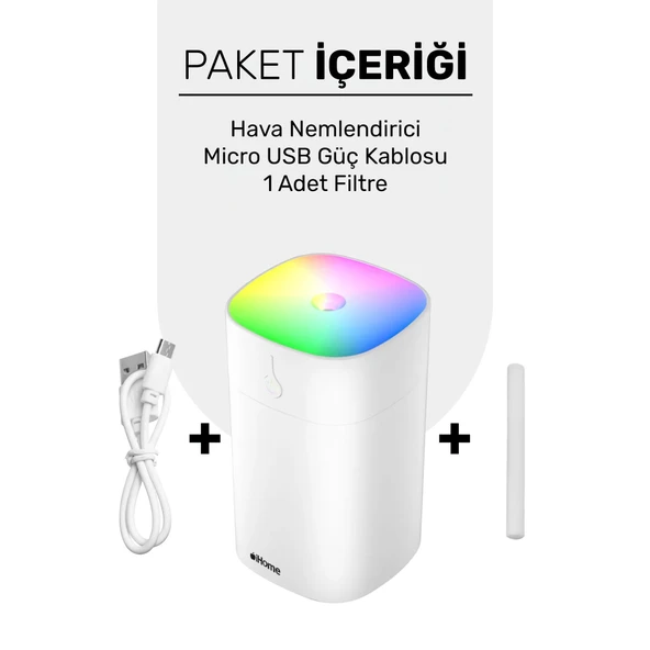 NPO iHome NPD09B RGB Renkli Aromaterapi Difüzör ve Ultrasonik Hava Nemlendirici Buhar Makinesi - 4