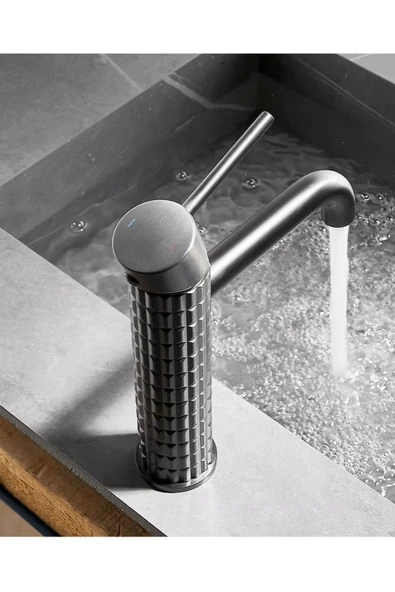 Banyo Lavabo Bataryası Antrasit Renk Yeni Model 7 Yıl Garantili Ithal - Resim 4