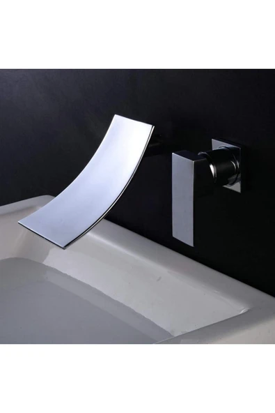 Banyo Lavabo Bataryası Küvet Jakuzi Ankastre Krom Şelale 7 Yıl Garantili Sıva Altı Dahil - Resim 4