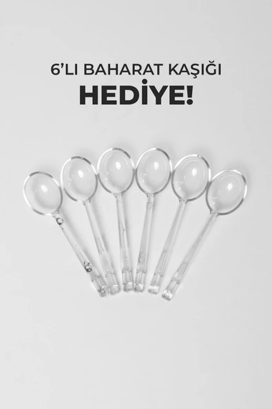 10 Kg Kapasiteli Gıda Ve Bakliyat, Organizeri 360 Derece Dönebilen, Baharat Kaşığı Ve Nihale Hediye - 10