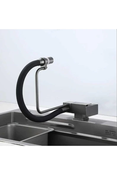 Mutfak Pencere Önü Katlanır Evye Bataryası Spiralli ve Fiskiyeli Yeni 7 Yıl Garantili Ithal - Resim 2