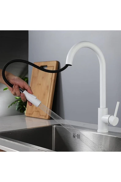 Smart Dokunmaik Mutfak Evye Bataryası Siyah Renk Spiralli Fiskiyeli Yeni Ithal 7 Yıl Garantili - Resim 4