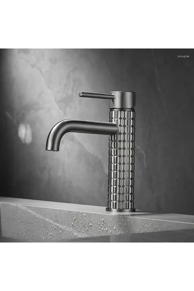 Banyo Lavabo Bataryası Antrasit Renk Yeni Model 7 Yıl Garantili Ithal - Resim 3