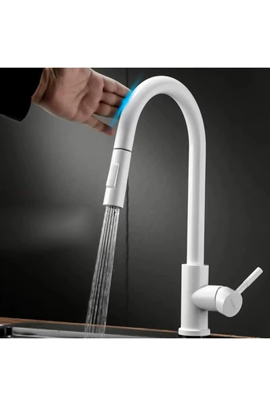 Smart Dokunmaik Mutfak Evye Bataryası Siyah Renk Spiralli Fiskiyeli Yeni Ithal 7 Yıl Garantili - Resim 2