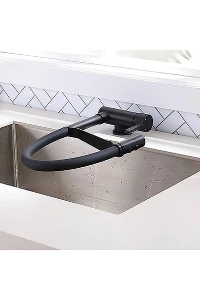 Mutfak Pencere Önü Katlanır Evye Bataryası Spiralli ve Fiskiyeli Yeni 7 Yıl Garantili Ithal - Resim 2