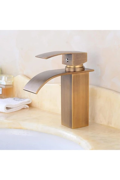 Banyo Lavabo Bataryası Şelale Antik Renk Yeni Tasarım 7 Yıl Garantili İthal - 2