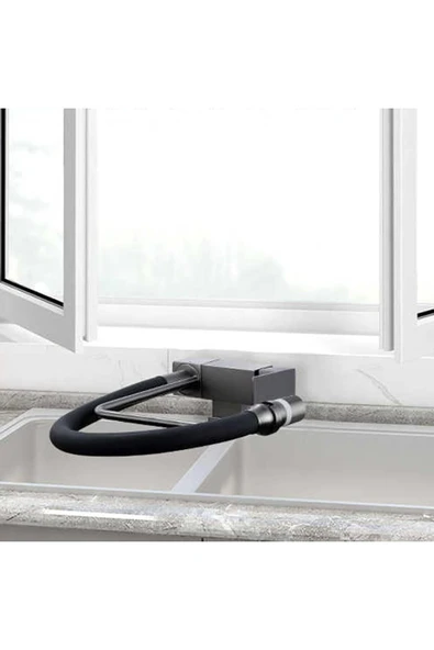 Mutfak Pencere Önü Katlanır Evye Bataryası Spiralli ve Fiskiyeli Yeni 7 Yıl Garantili Ithal - Resim 4