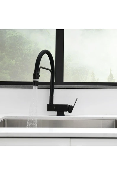 Mutfak Pencere Önü Katlanır Evye Bataryası Spiralli ve Fiskiyeli Yeni 7 Yıl Garantili Ithal - Resim 6