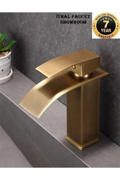 Banyo Lavabo Bataryası Şelale Antik Renk Yeni Tasarım 7 Yıl Garantili İthal - 1