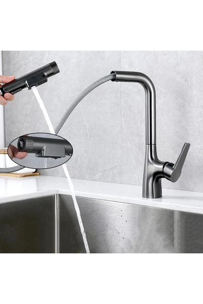 Mutfak Evye Bataryası Su Arıtma Çıkışlı 2025 Yeni Model Spiralli Ve Fiskiyeli 7 Yıl Garanti Ithal - Resim 5