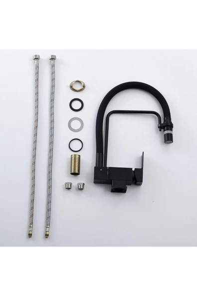 Mutfak Pencere Önü Katlanır Evye Bataryası Spiralli ve Fiskiyeli Yeni 7 Yıl Garantili Ithal - Resim 7