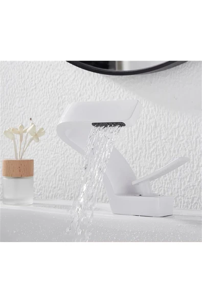 Banyo Lavabo Bataryası Beyaz Renk Şelale Yeni Tasarım 7 Yıl Garantili İthal - 2