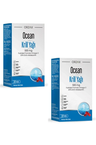 Krill Oil 500 Mg 30 Kapsül X2 ürün görseli