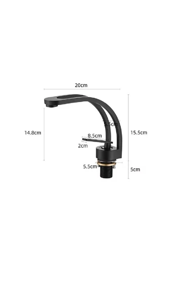 Banyo Lavabo Bataryası Mat Gold Renk Şelale Yeni Tasarım 7 Yıl Garantili İthal - 3