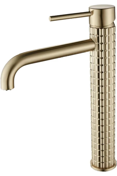 Banyo Çanak Lavabo Bataryası Mat Gold Renk Yeni Model 7 Yıl Garantili Ithal - 7