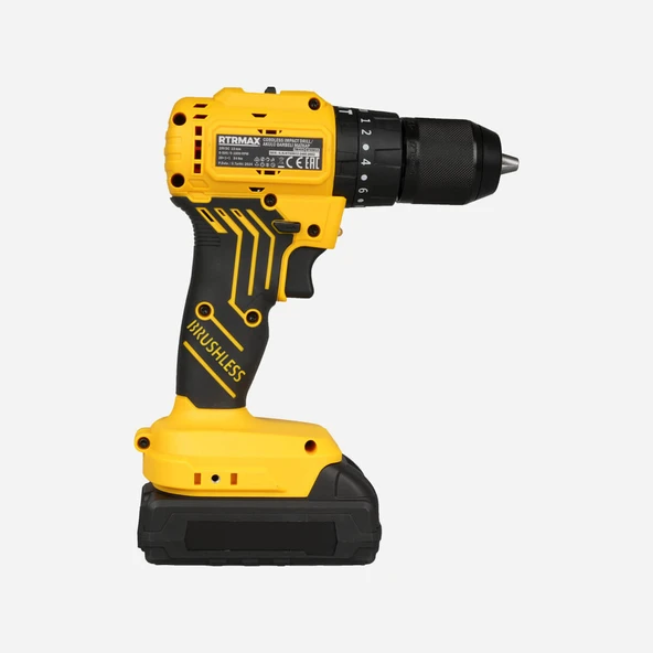 RTRMAX RTS5012 Akülü Darbeli Matkap Kömürsüz 2 x 2 Ah 20V S Lion Akü - 2