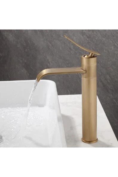 Banyo Çanak Lavabo Bataryası Antik Renk Şelale Model 7 Yıl Garantili Ithal - Resim 4
