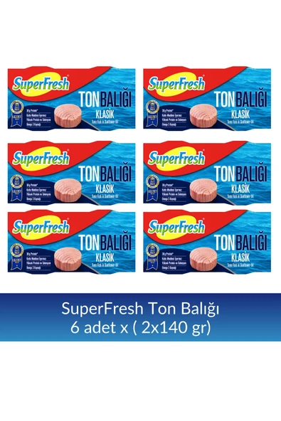 SuperFresh Ton Balığı 140 gr x 12 Adet