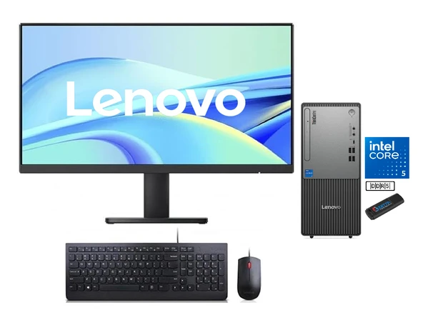 Lenovo Thinkcentre Neo 50T Gen 5 Intel Core I5 13400 64GB Ddr5 2tb SSD 27"mon WİN11PRO Masaüstü Blgisayar NEO12UB000ETRKW24+ZETTAUSBBELLEK